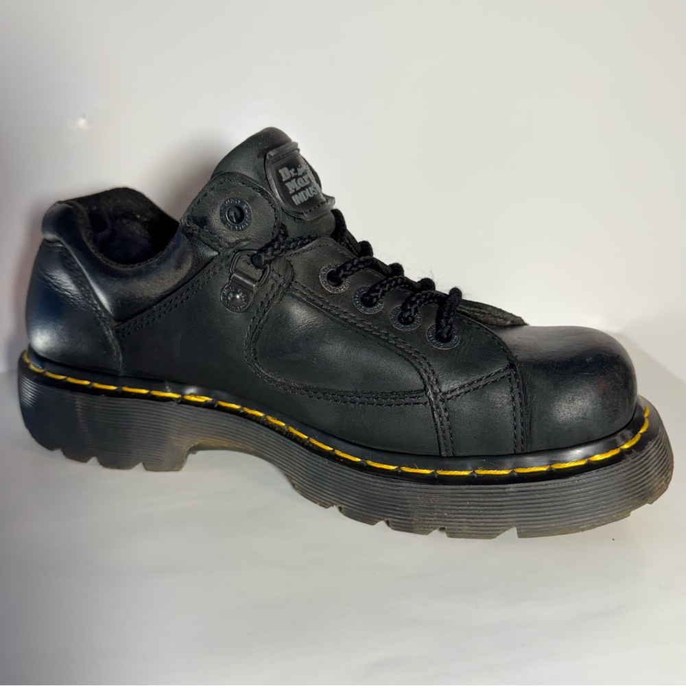 Dr. Martens Doc Air Wair 7A16 Industrial 
Black Leather Shoes US Men 9/Women 10 - Picture 9 of 14